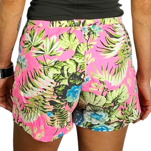 Marisa Summer Shorts Size Medium Pink Tropical - Picture 3 of 5